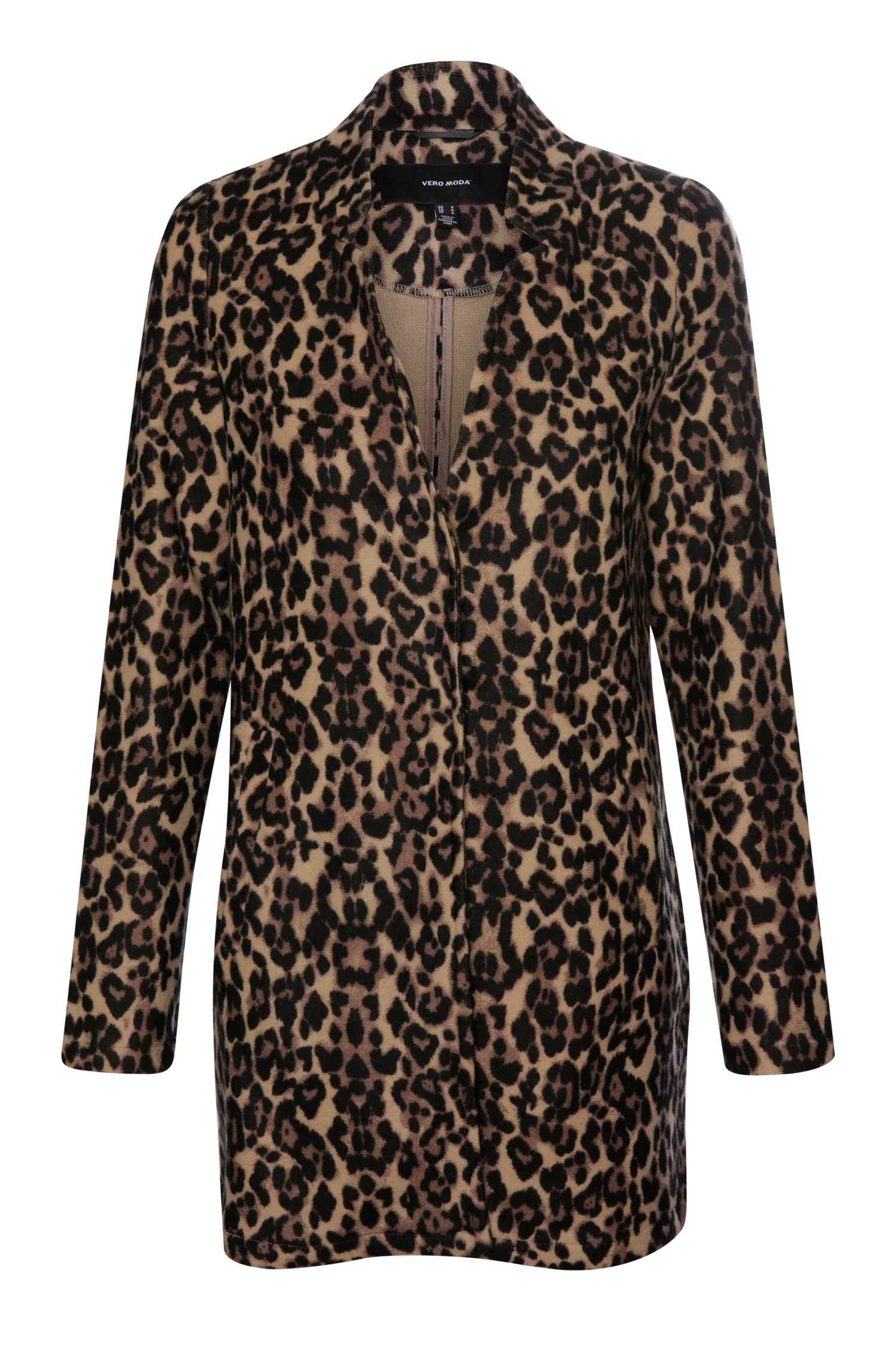 Duchess genopretning praktisk Vero Moda Brushed Leopard Jacket in Black Multi | DAILYLOOK