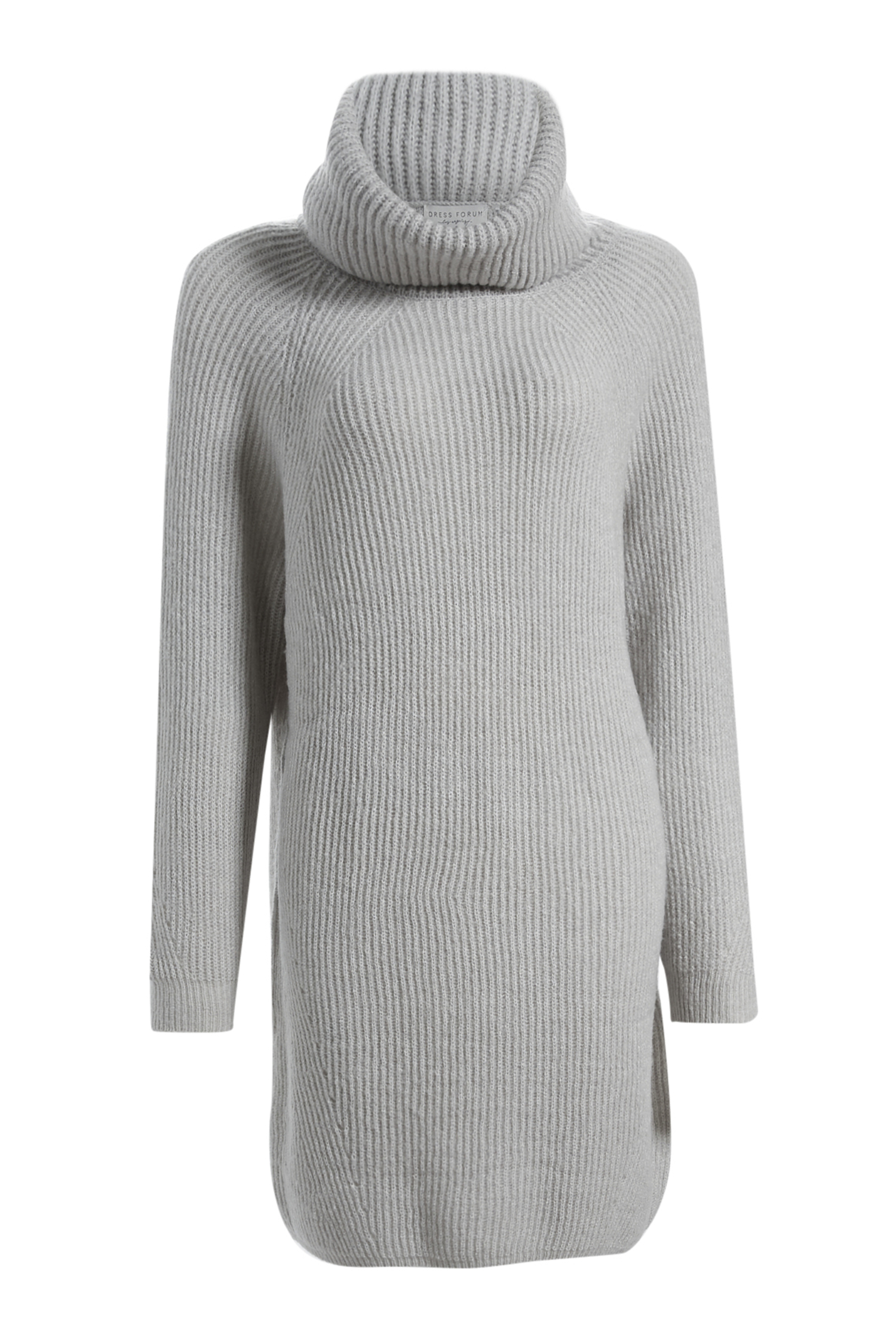 Womens Light Grey Jumper Dress