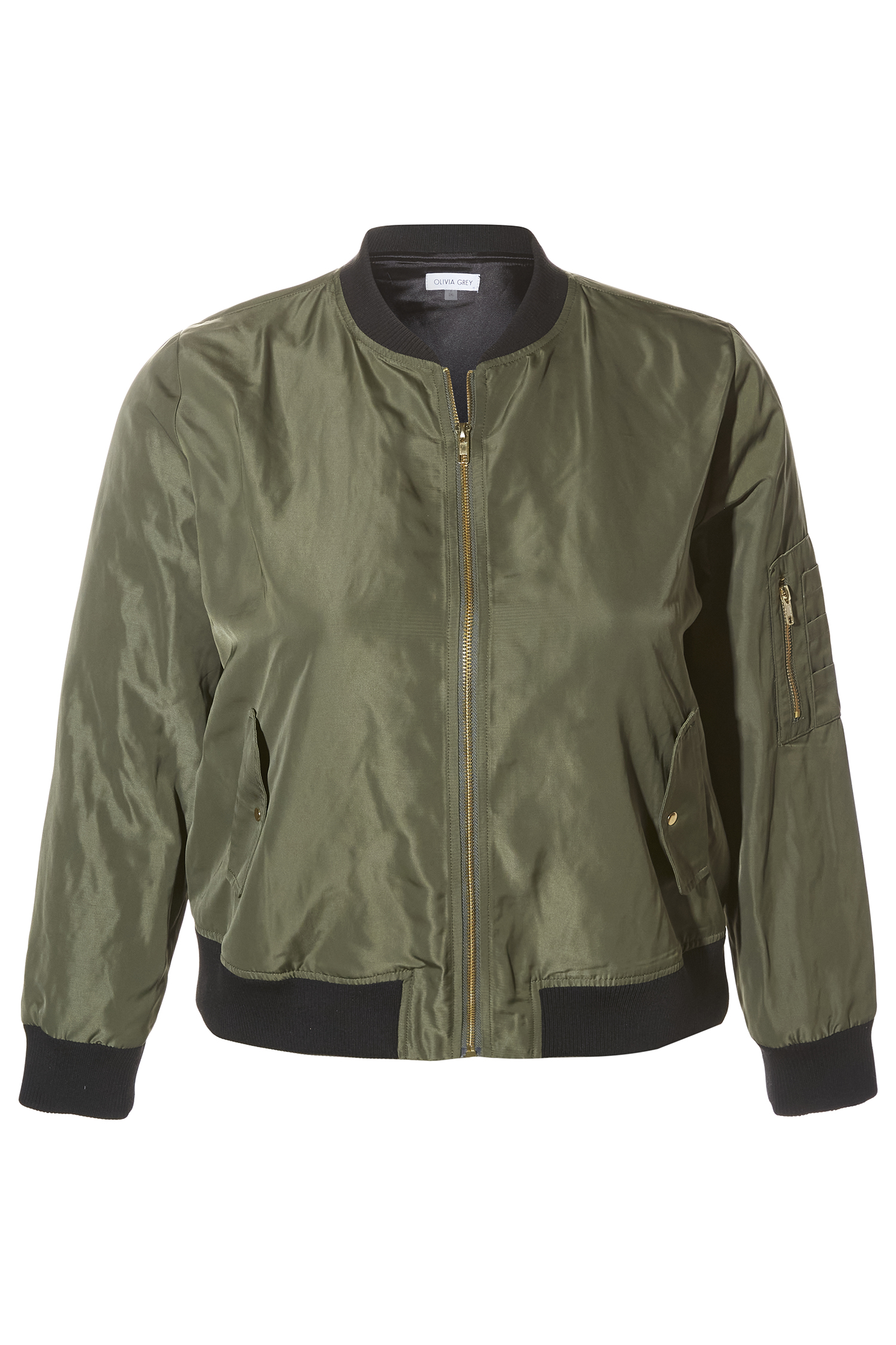 Olivia grey bomber outlet jacket