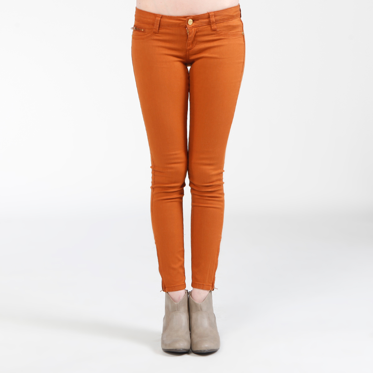 rust orange jeans