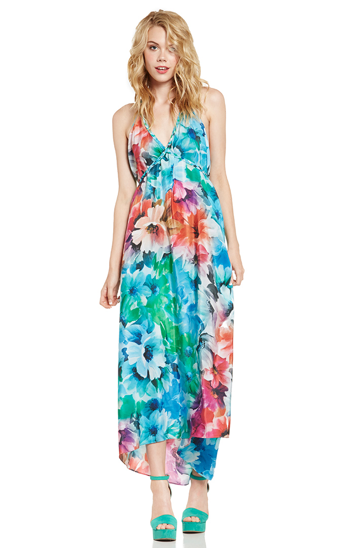 Yumi Kim Sasha Silk Maxi Dress in Floral Multi