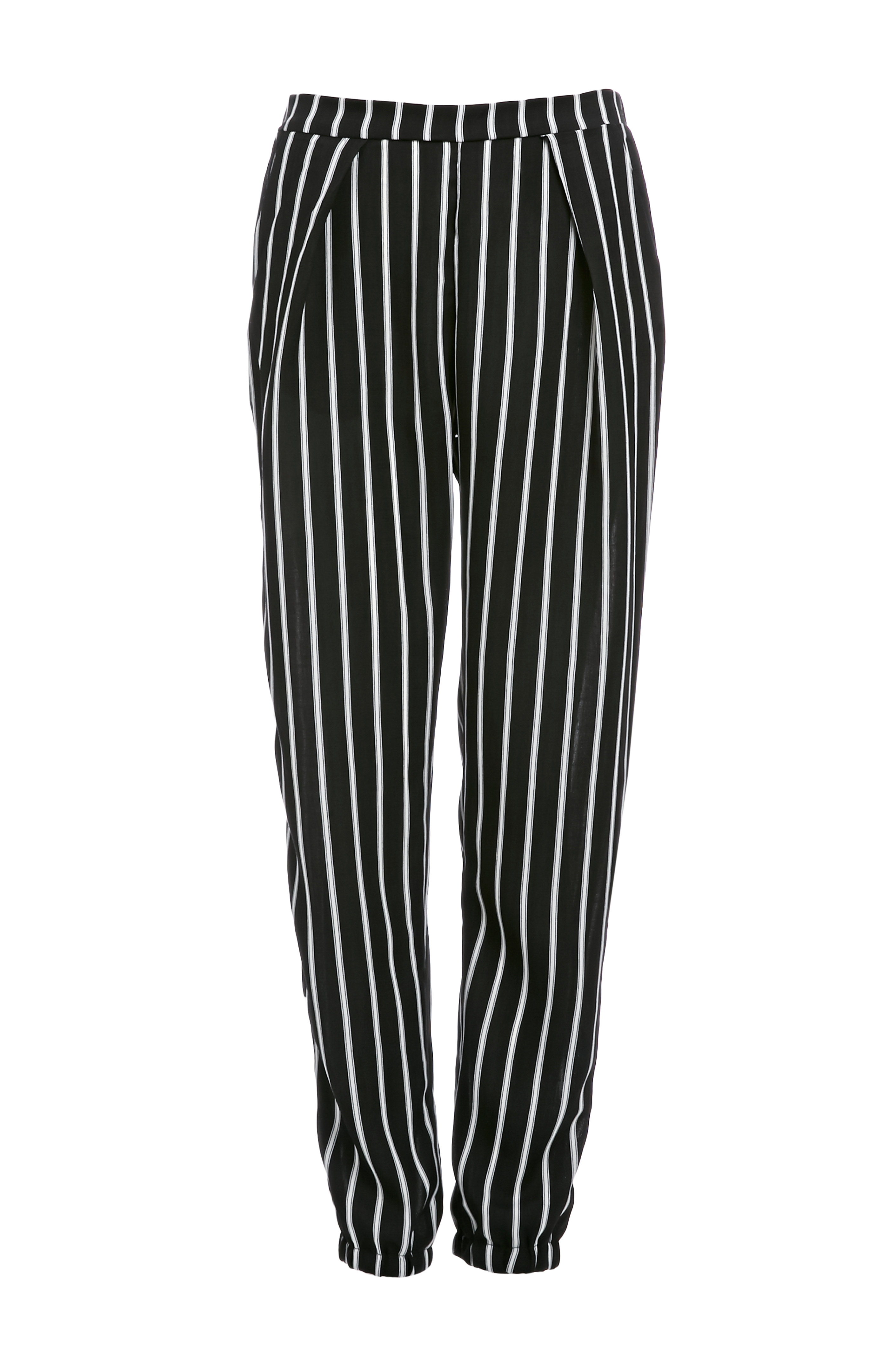 tapered striped trousers