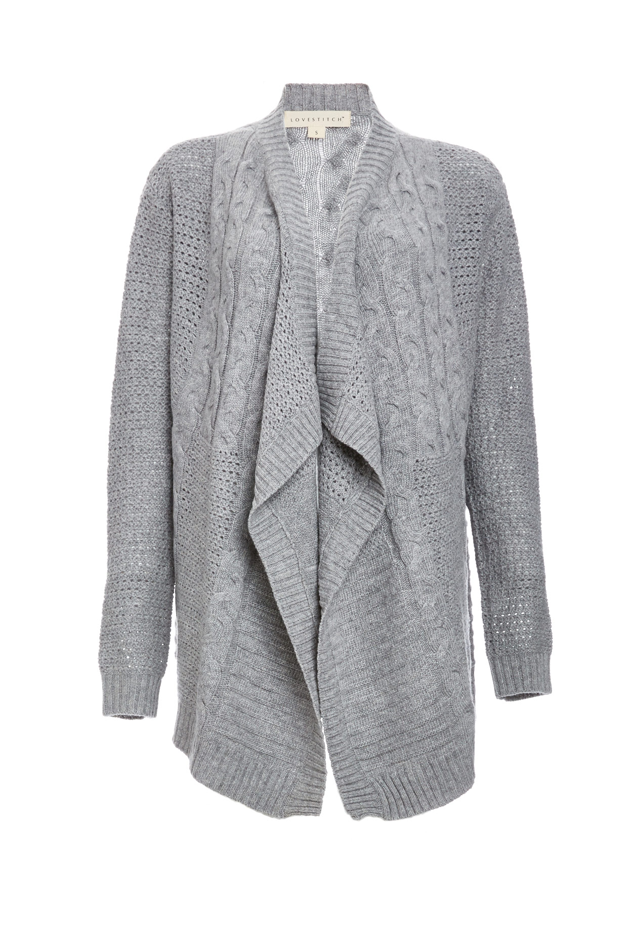 Simone Lightweight Cable Knit Cardigan