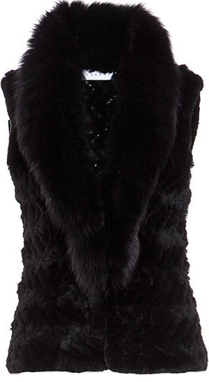 H Brand Sofia Sheared Rabbit Fur Vest