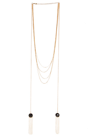 DAILYLOOK Faceted Bead Lariat Necklace