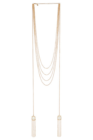 DAILYLOOK Faceted Bead Lariat Necklace