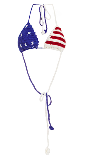 Patriotic Crochet Bikini Top
