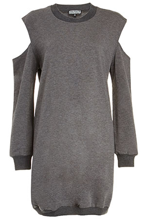 Lucca Couture Shoulder Cut Sweater Dress