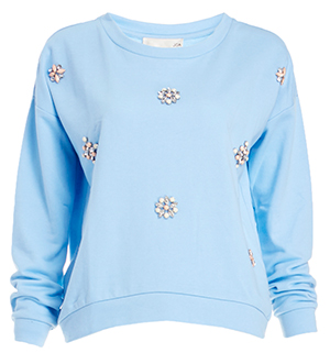 J.O.A. Embellished Pullover Sweater