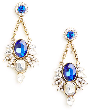 DAILYLOOK Zellweger Crystal Chandelier Earrings