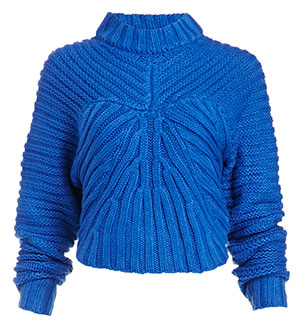 J.O.A. Cable Knit Crop Sweater