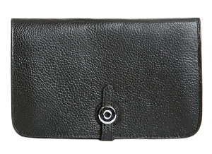 Classic Leather Fold Over Wallet
