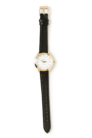 Brownstein Textured Faux Leather Watch