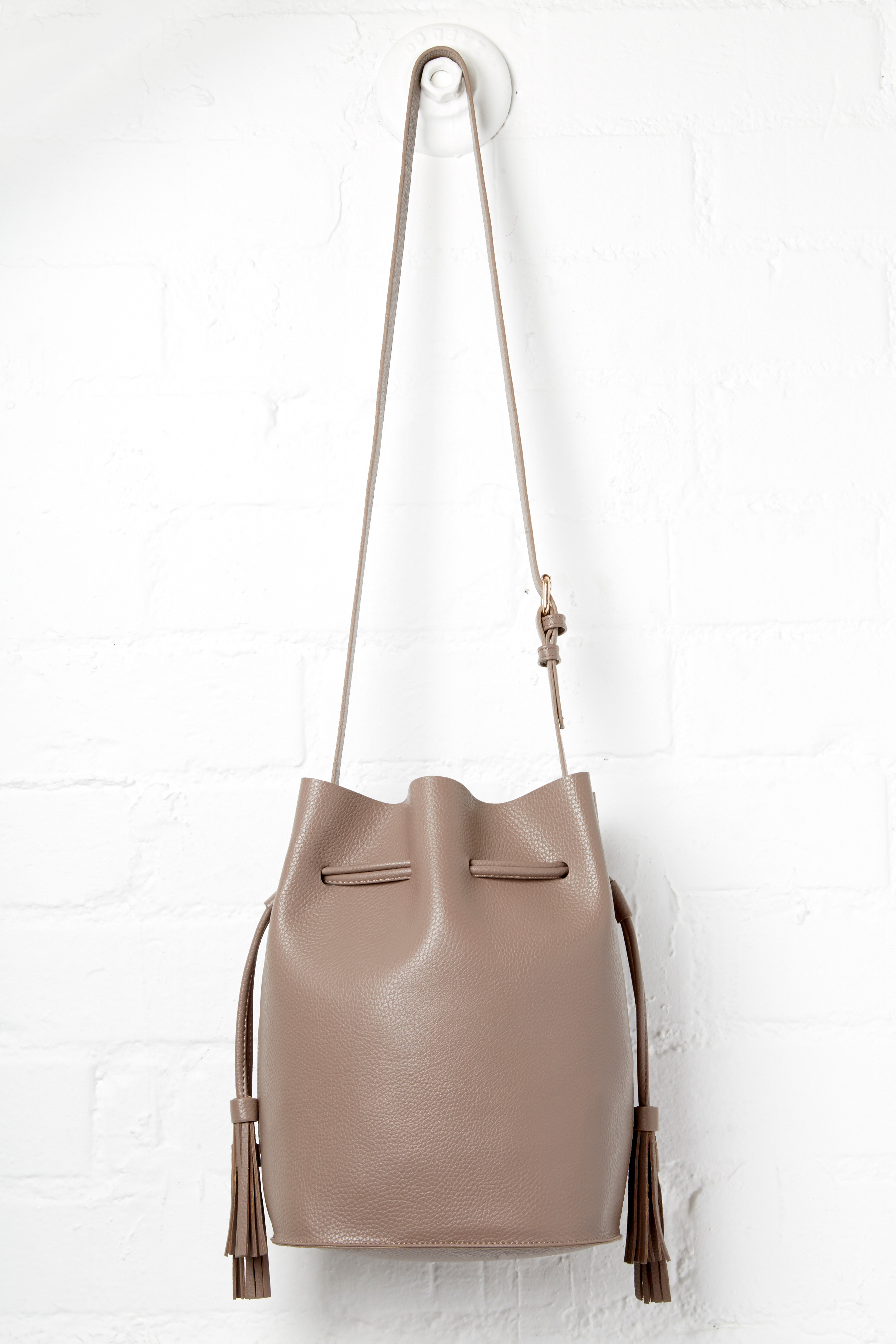 Casablanca Vegan Leather Contemporary Bucket Bag