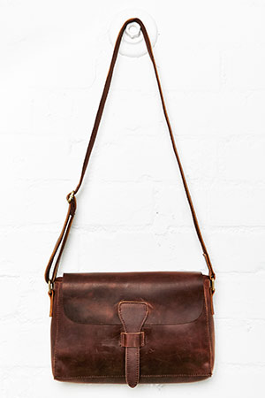 Jesslyn Blake Leather Vintage Messenger Bag