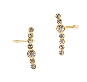 Luv AJ The Pave Curved Earring Set