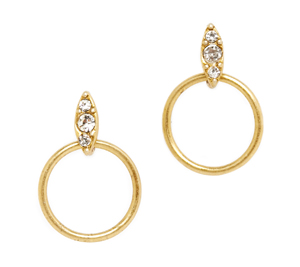 Luv AJ The Pave Marquise Studs