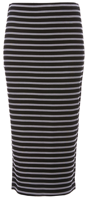Sanctuary Stripe Knit Metropolitan Midi Skirt