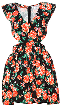 Rose Cutout Dress