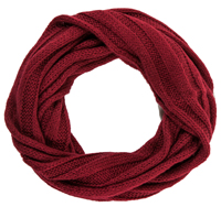 Knitted Rows Infinity Scarf