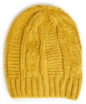 Oversized Cable Knit Beanie