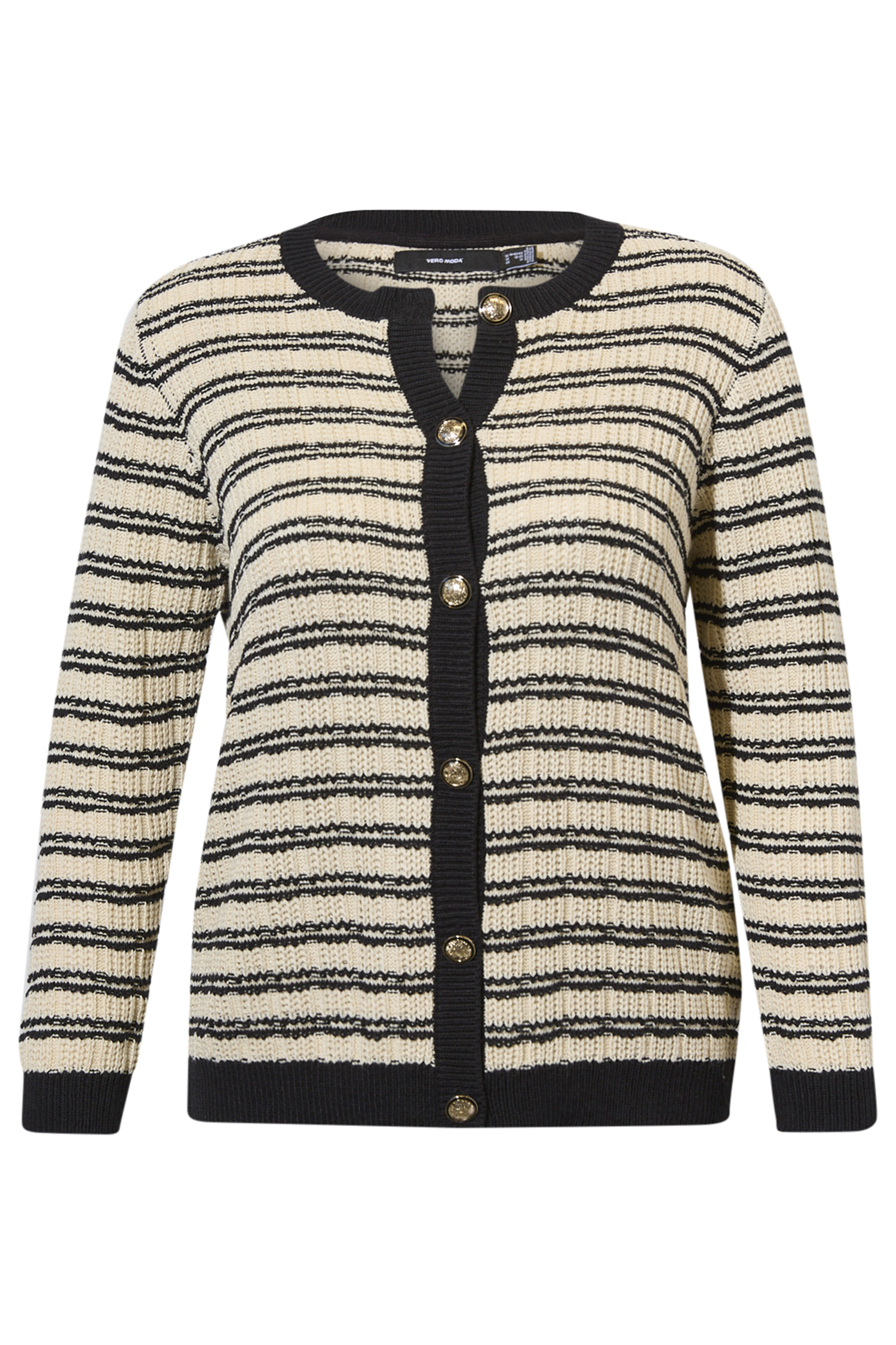 Vero Moda O-Neck Striped Cardigan