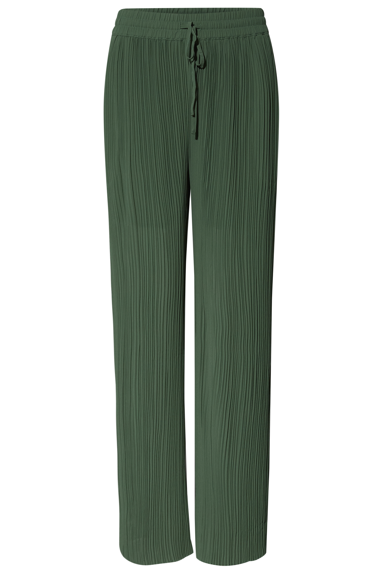 Pleated Straight Long Pants