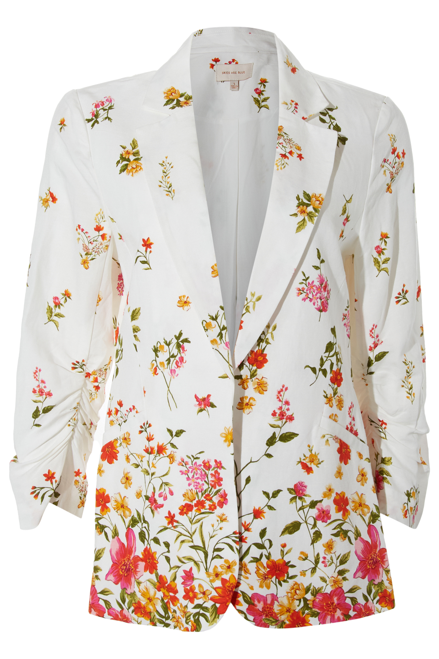 Floral Border Blazer