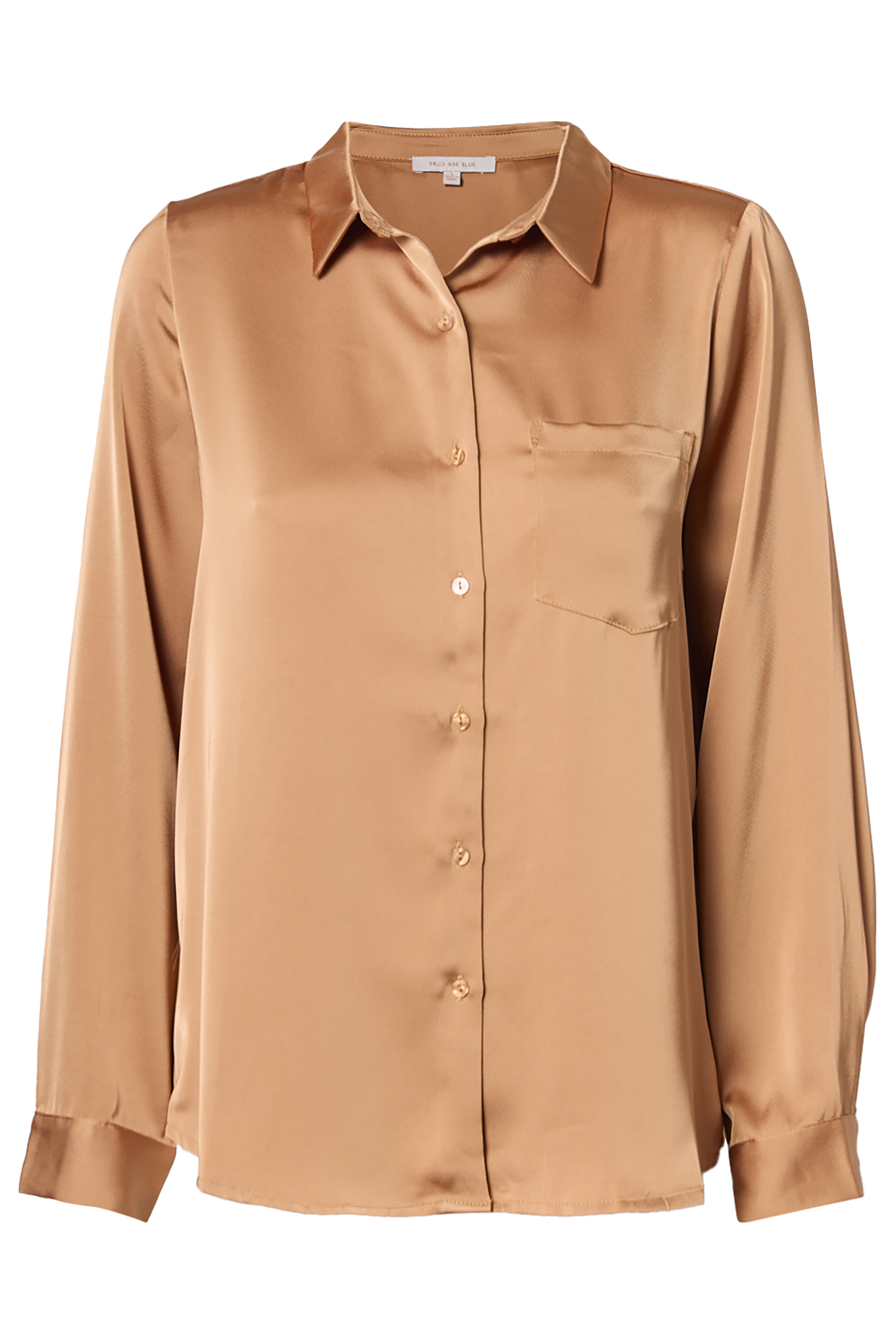 Satin Button Down Shirt