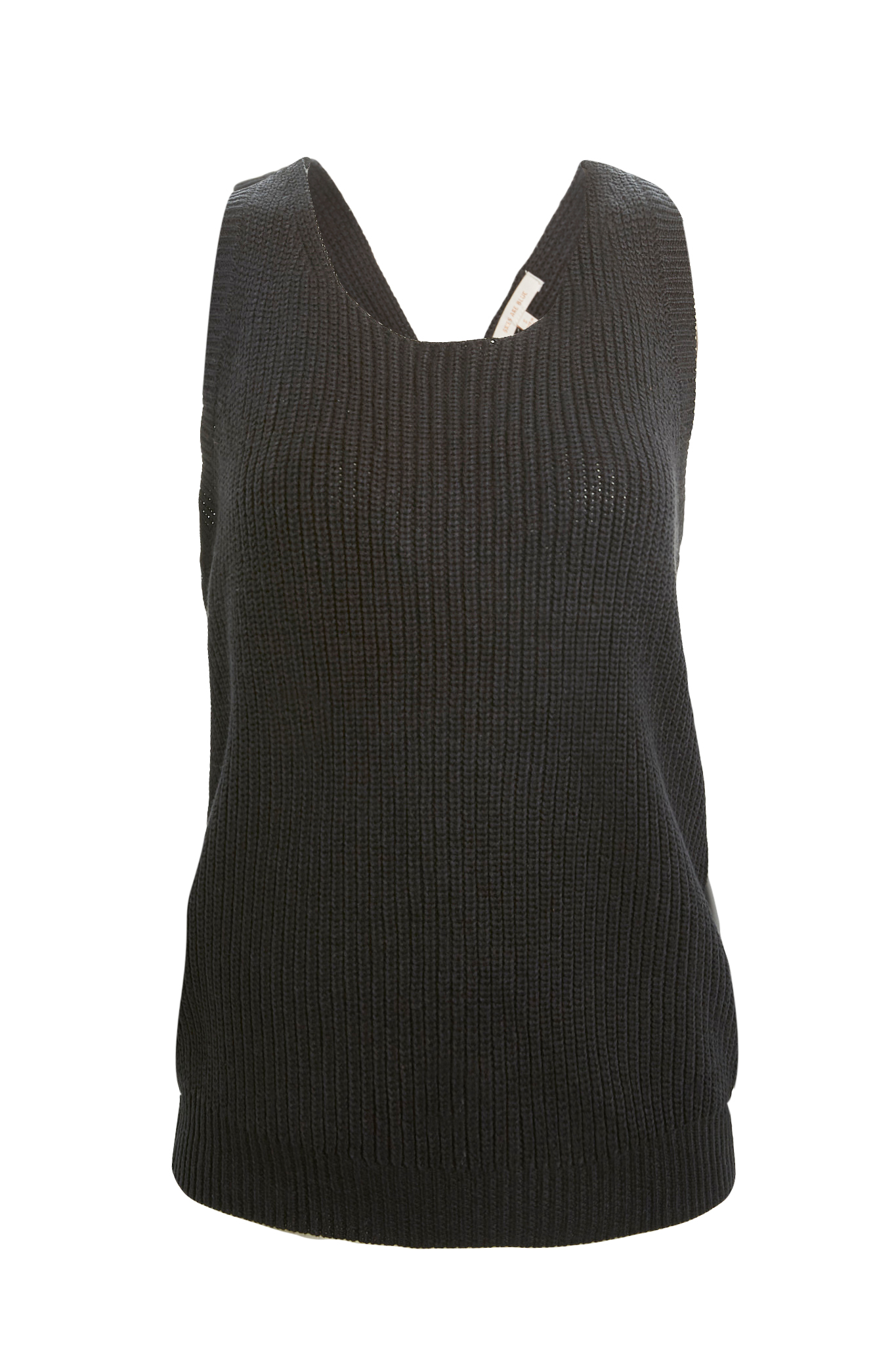 Skies are Blue Cross Back Knit Tank Top