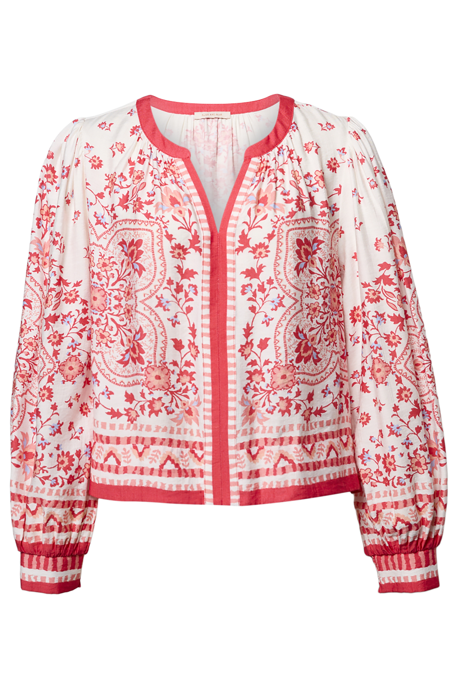 Printed Split Neck Blouse