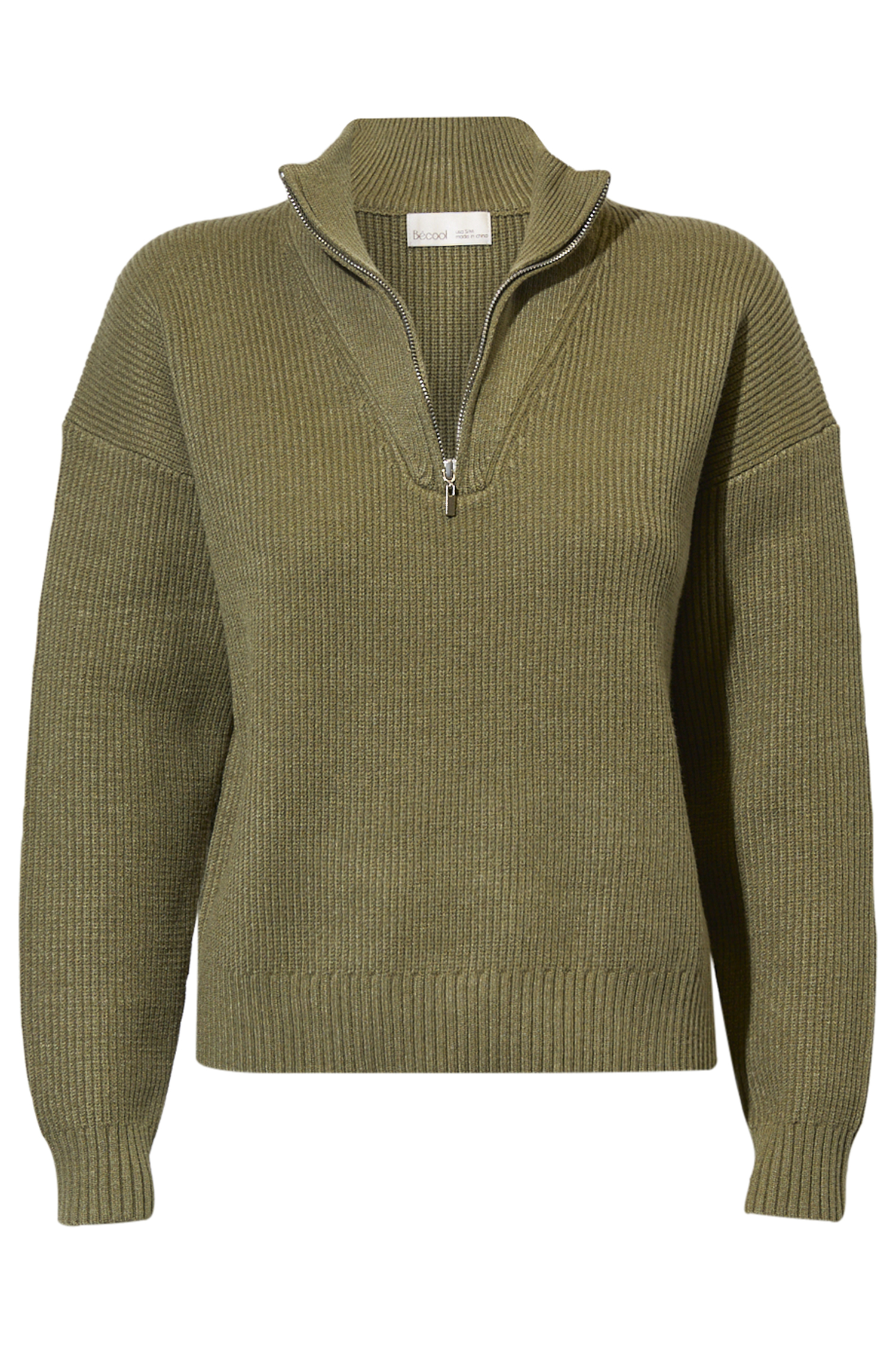 Quarter Zip Mockneck Sweater