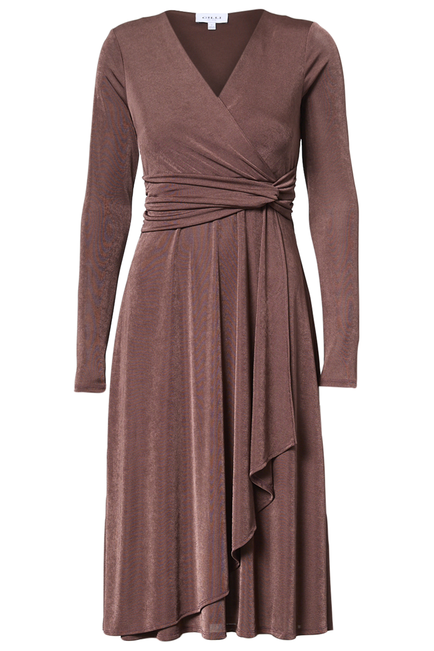 Long Sleeve Surplice Dress