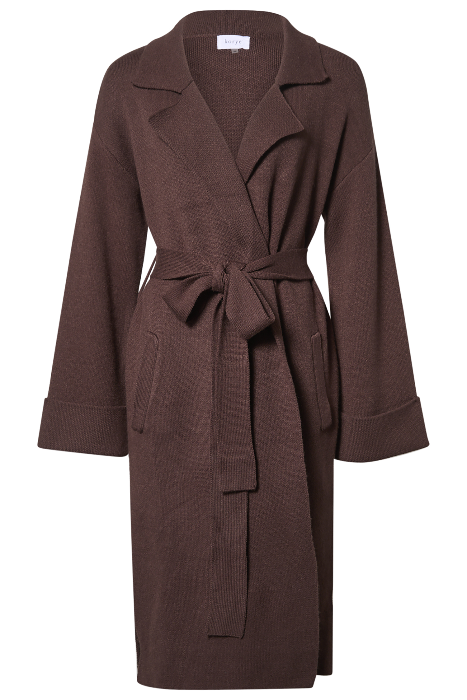 Long Sleeve Tie Coat