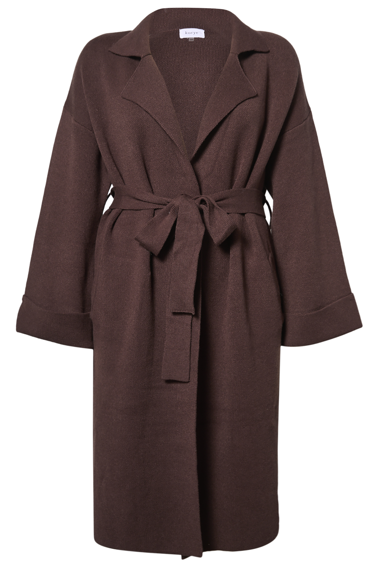 Long Sleeve Tie Coat