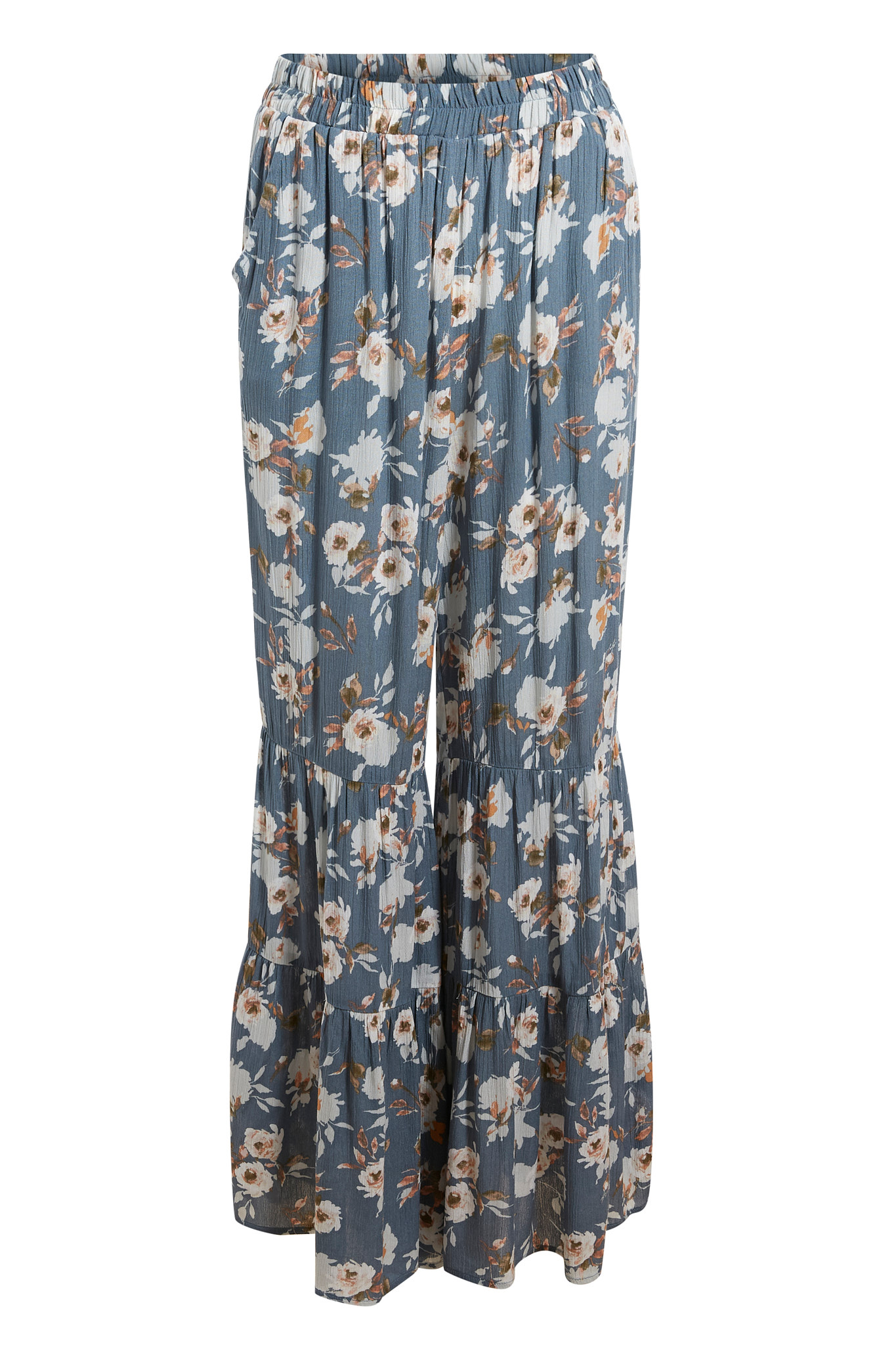 Tiered Floral Print Pants