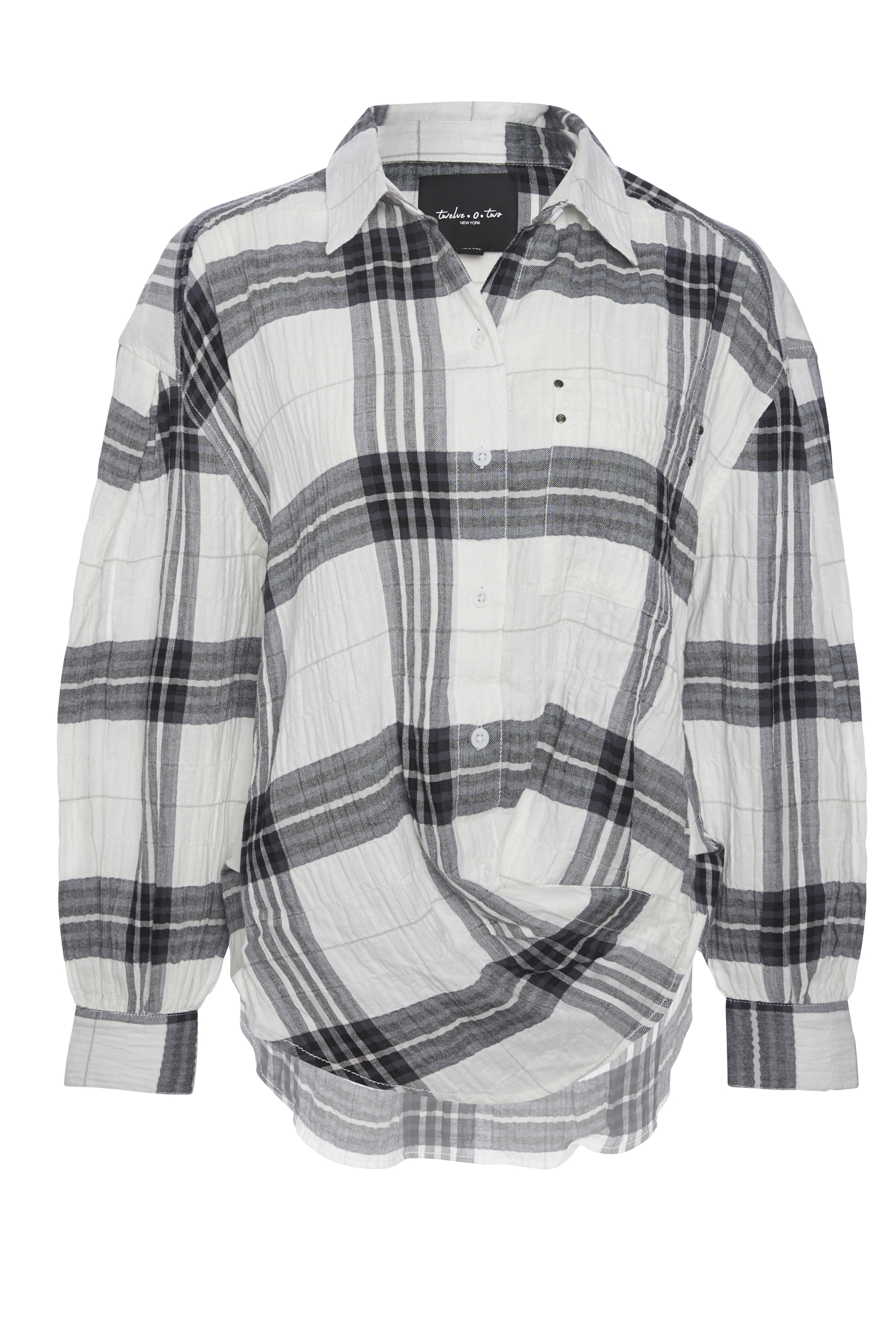 BeachLunchLounge Crinkled Cotton Plaid