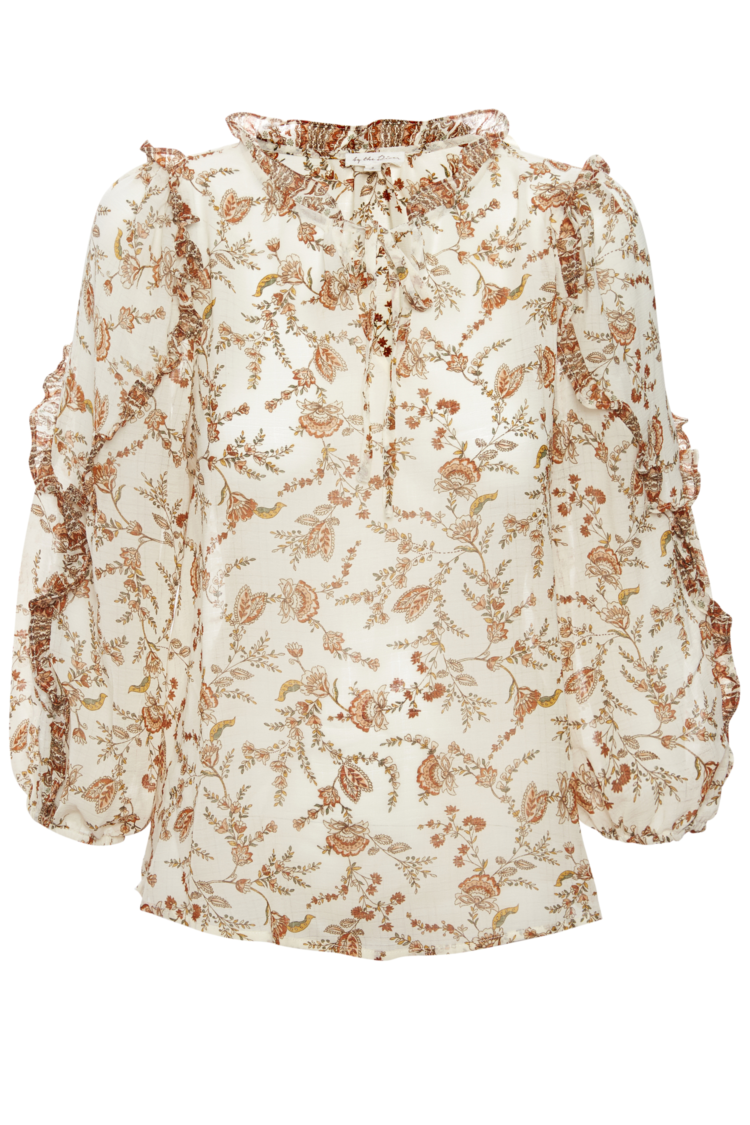 Floral Print Long Sleeve Blouse