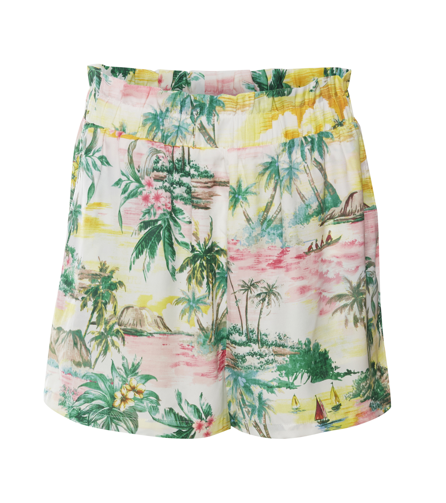 BB Dakota Tropical Print Short