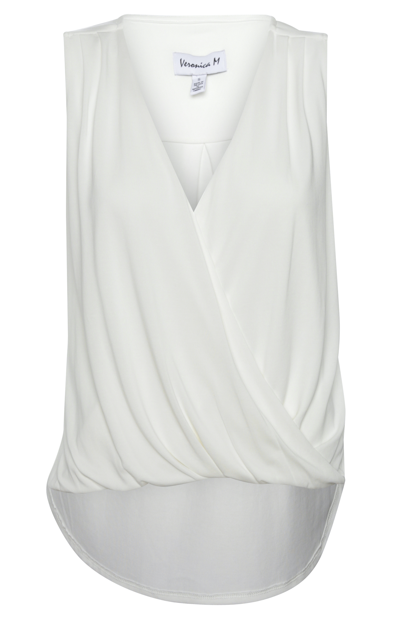 Veronica M Sleeveless Cupro Surplice Top