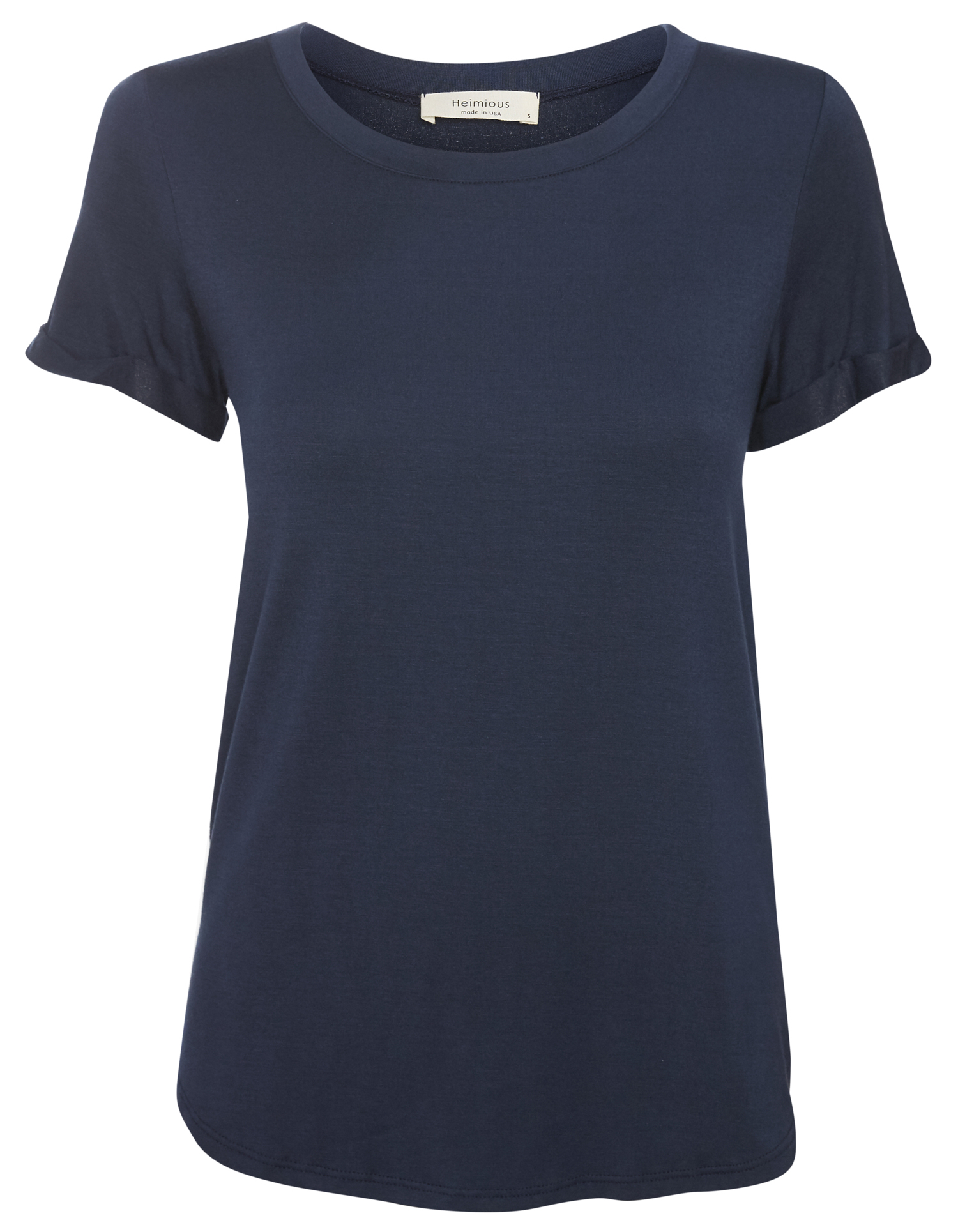 Cuffed Short Sleeve Modal Top