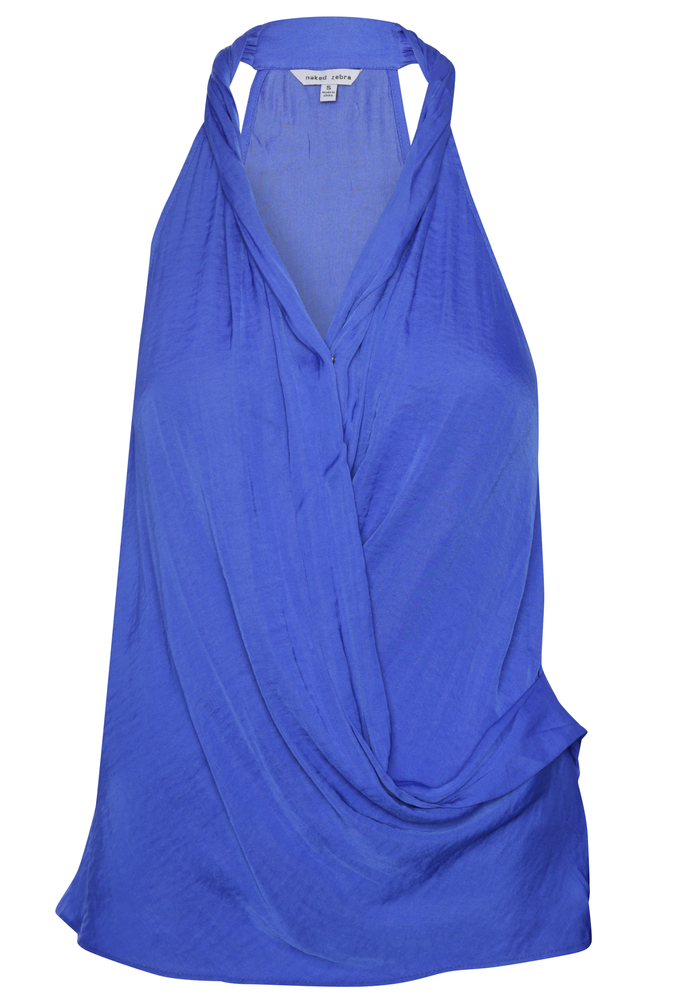 Sleeveless Surplice Blouse