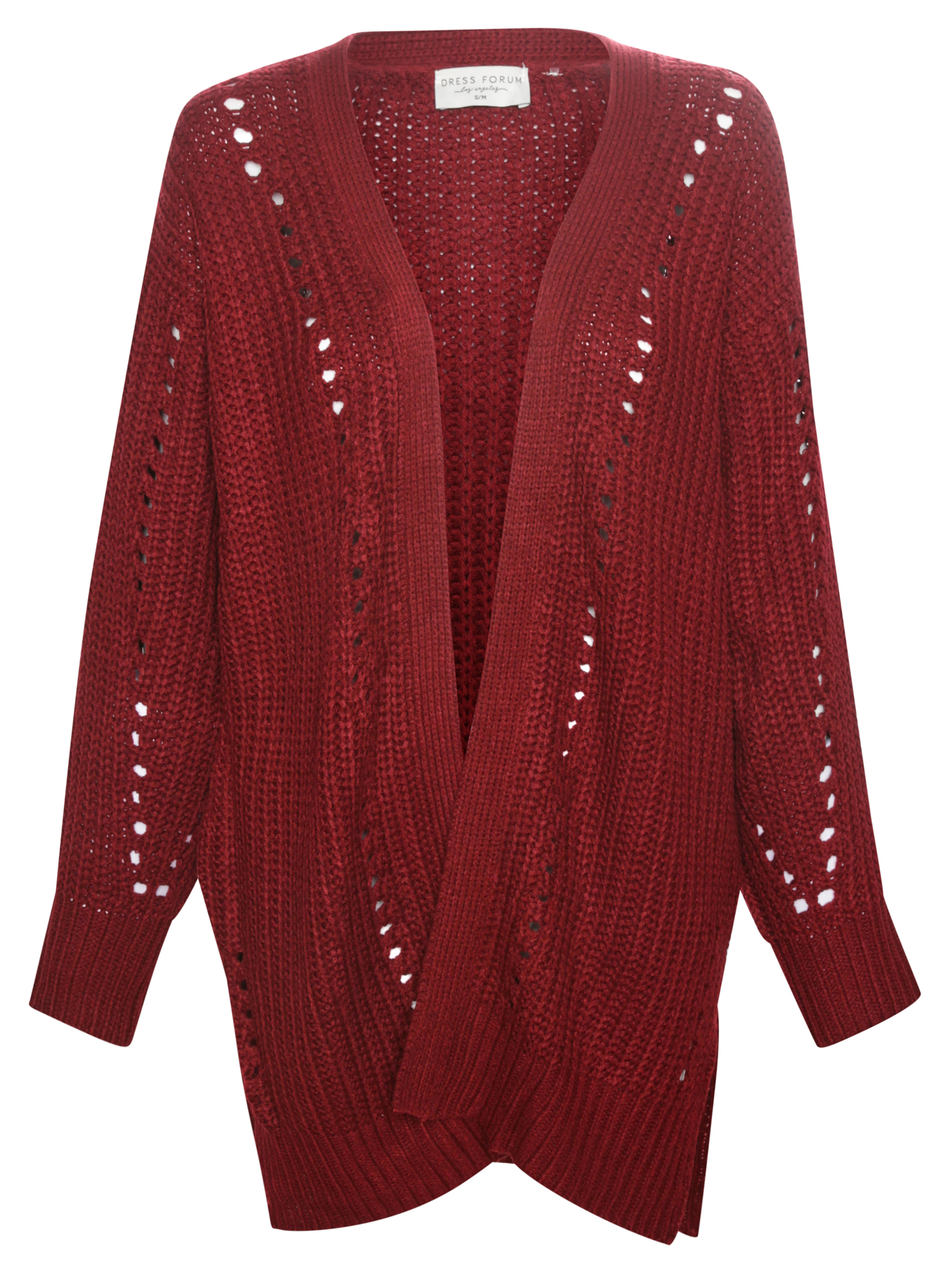Open Front Pocket Cardigan