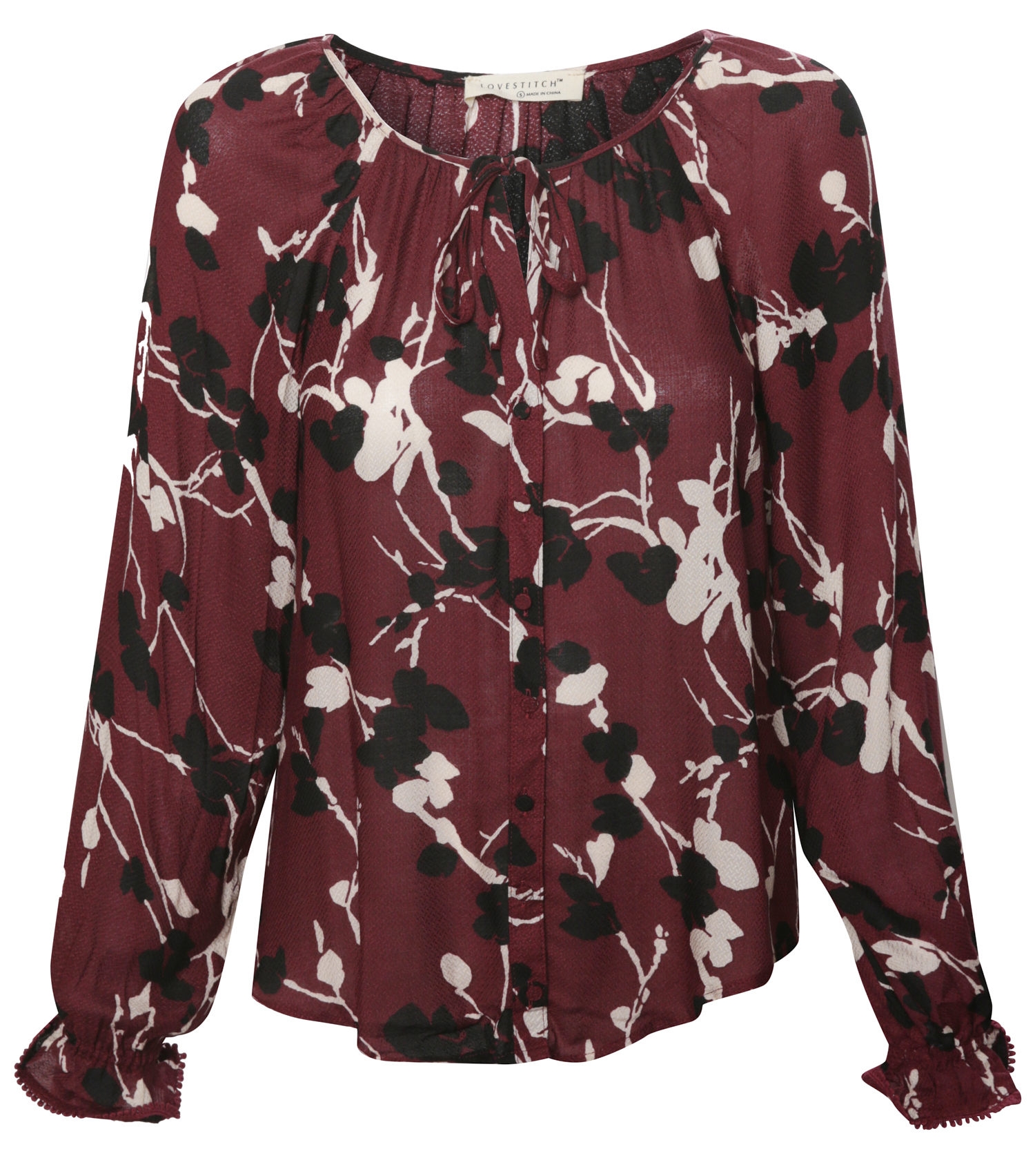 Button Down Printed Long Sleeve