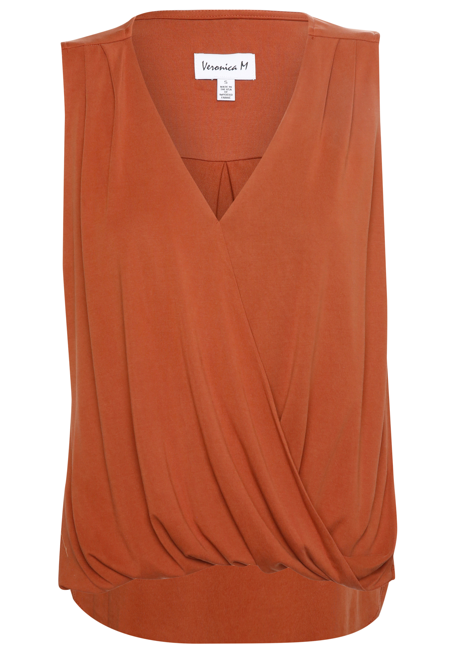Veronica M Sleeveless Cupro Surplice Top