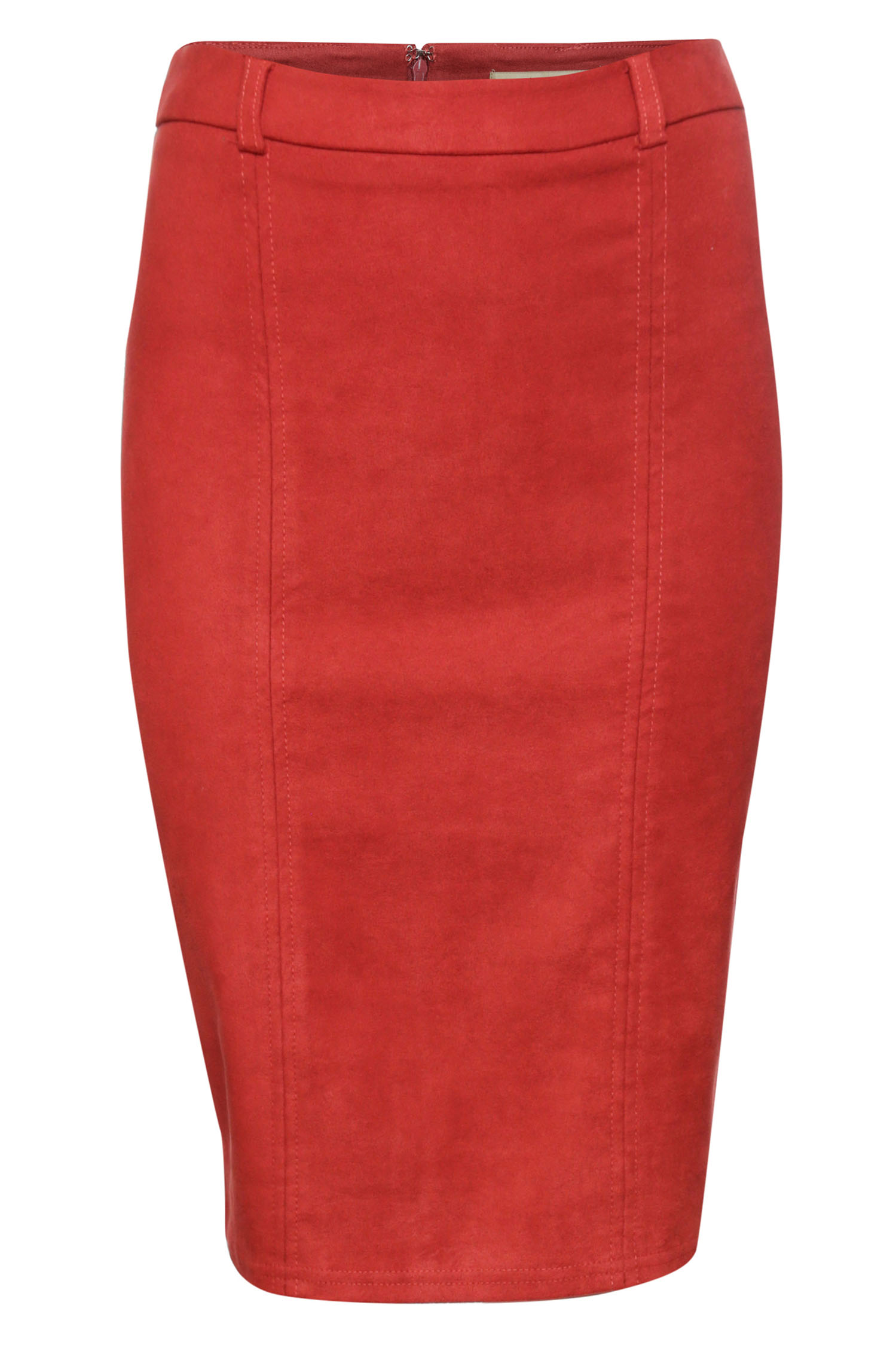 Suede Pencil Skirt