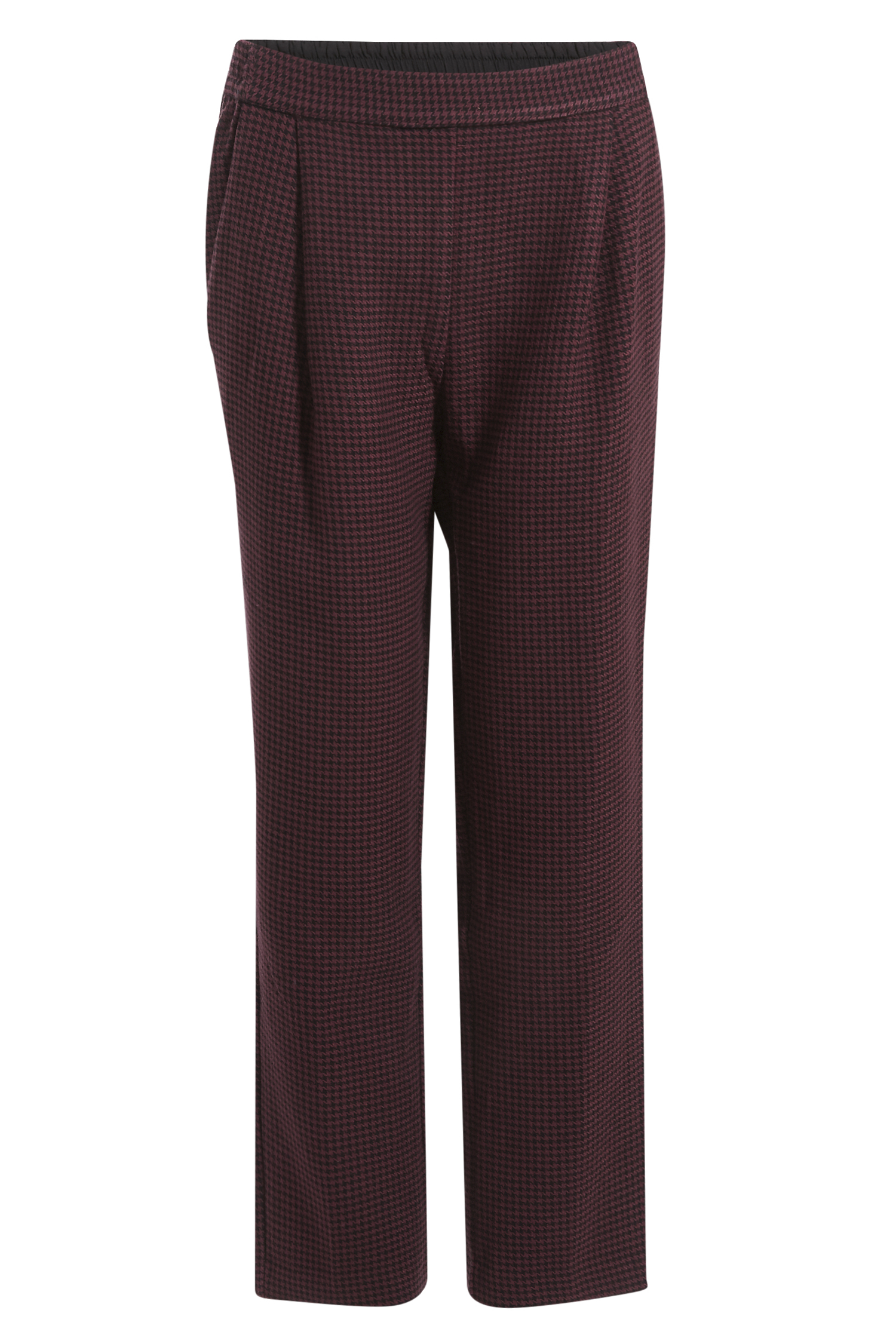 Houndstooth Straight Pants