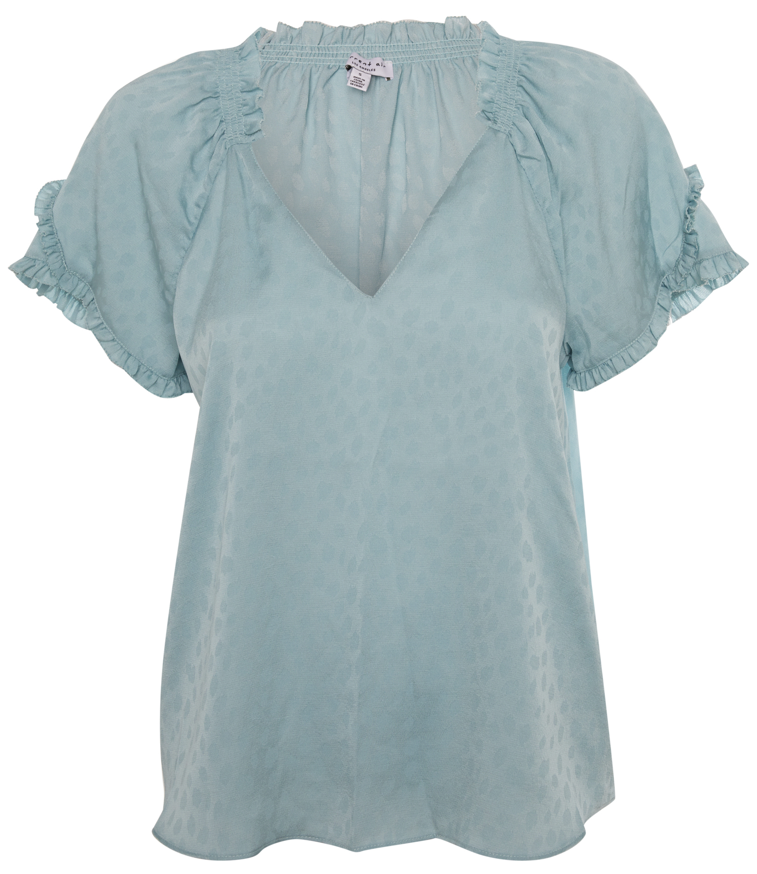 Ruffled Short Sleeve Top