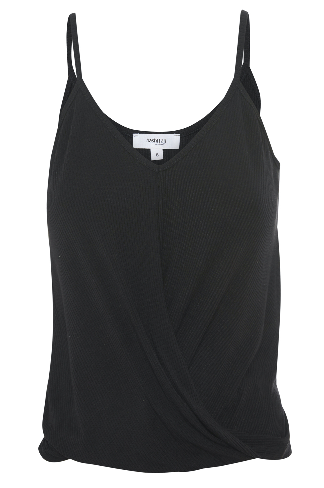 Surplice Sleeveless Knit Top