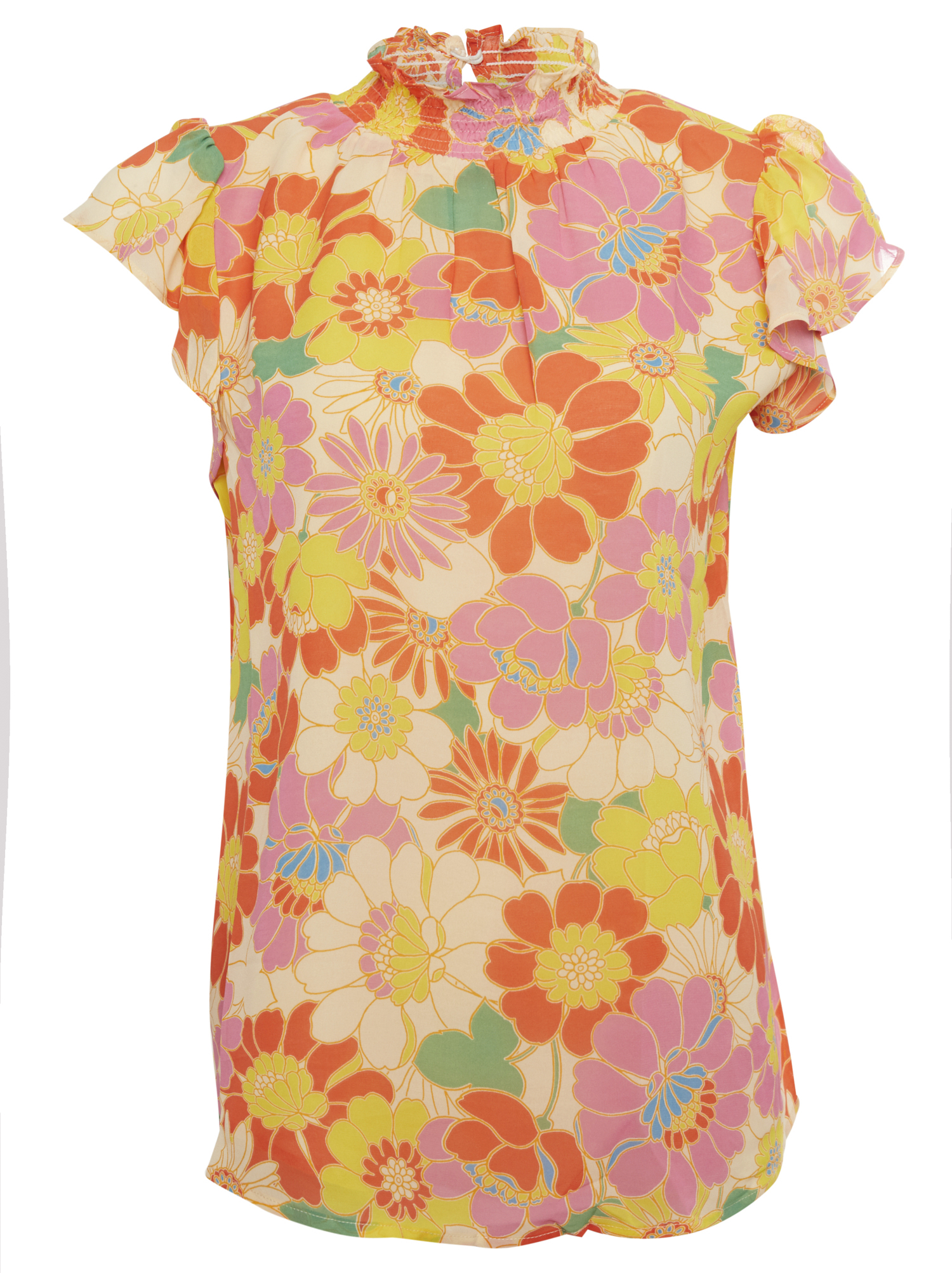 Printed Short Sleeve Top